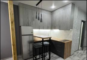 Студия с дизайнерским ремонтом